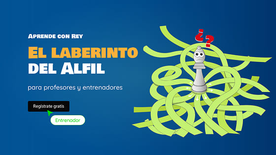 Minijuego de ajedrez El laberinto del alfil - Aprende a mover el el alfil en ajedrez